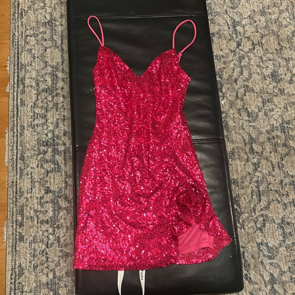 Hot pink homecoming dress, lucy in the sky, size xs